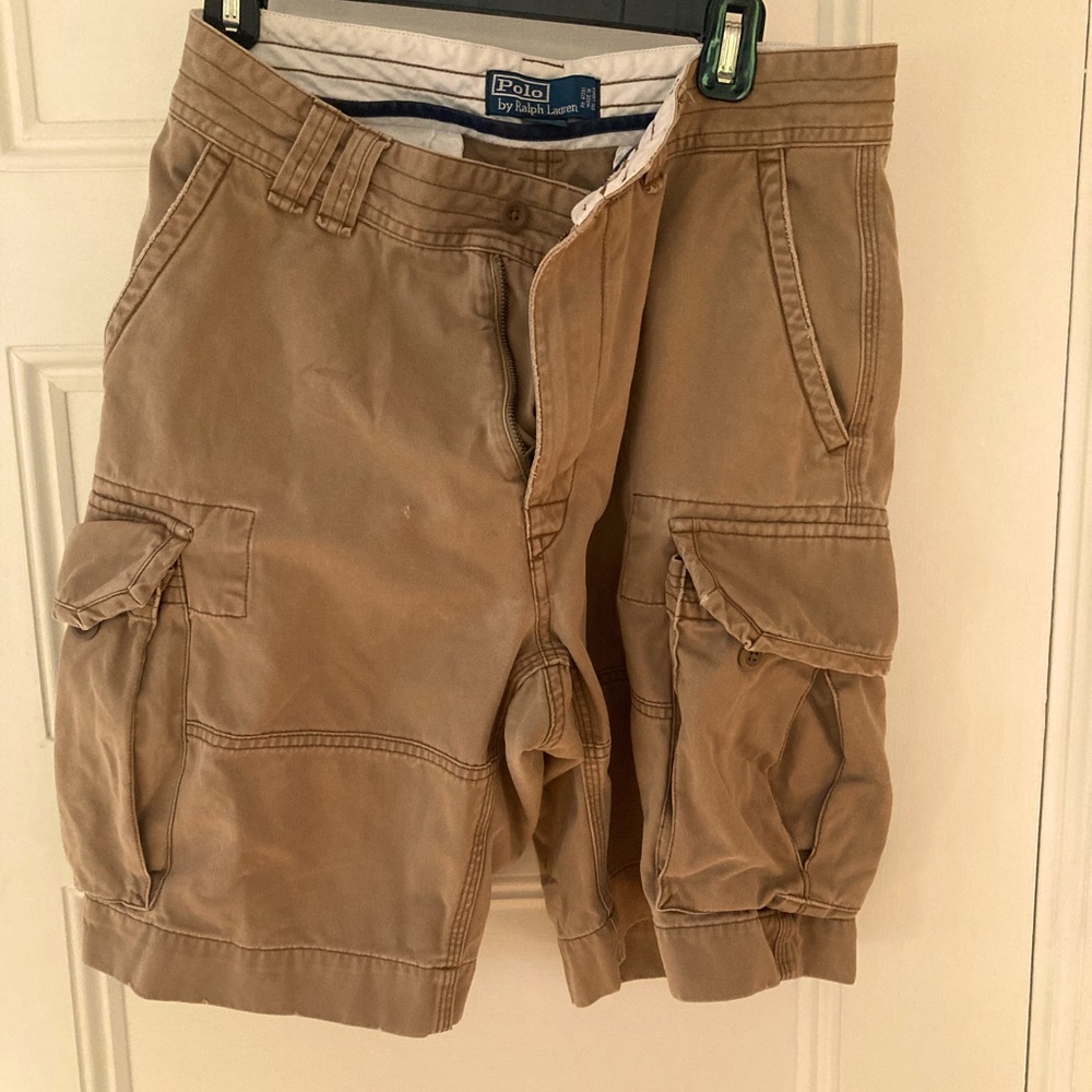 Ralph Lauren Polo cargo shorts size 32 brown